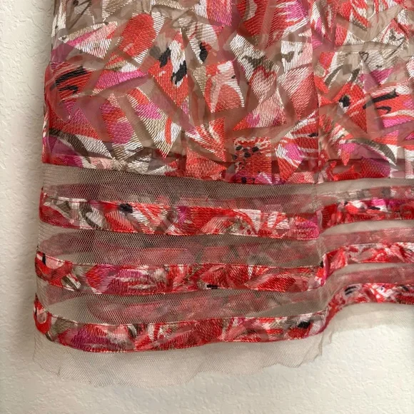 NWT Anthropologie Sachin + Babi Strawberry Hill Tulle Midi Skirt Women’s 6 Event - Picture 3 of 10